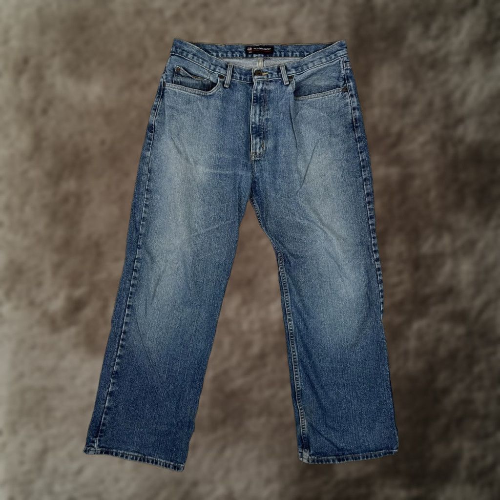 Vintage VINTAGE Polo Jeans Co Jeans Mens 34x30 Blue Relaxed Straight Denim Distress Y2K Size US S / EU 44-46 / 1 - 1 Thumbnail