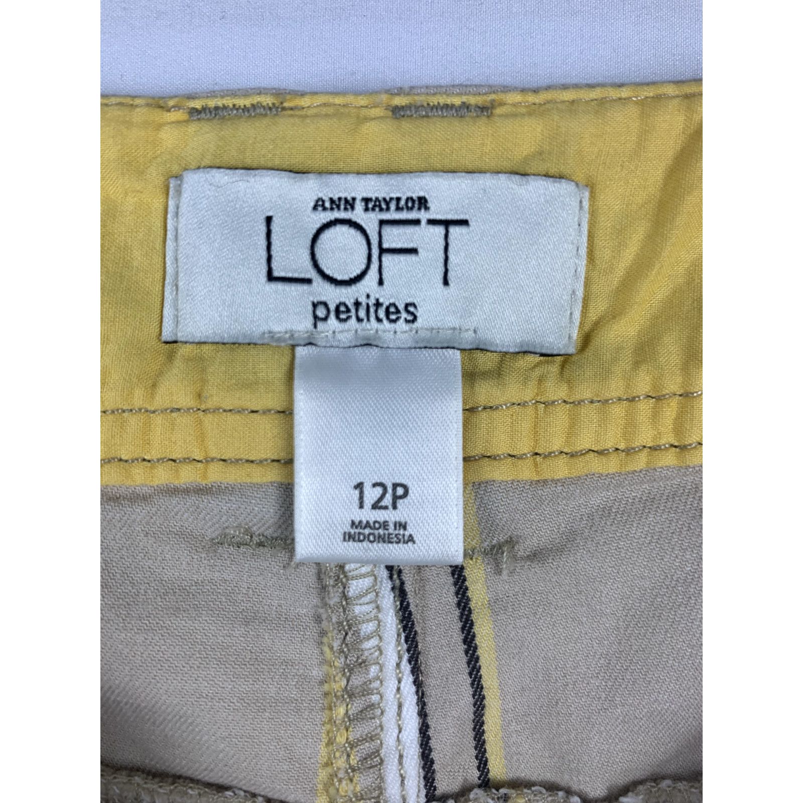 Ann Taylor Ann Taylor Loft Mini Skirt Women's Size 12 P Petites Striped Size 35" - 3 Thumbnail
