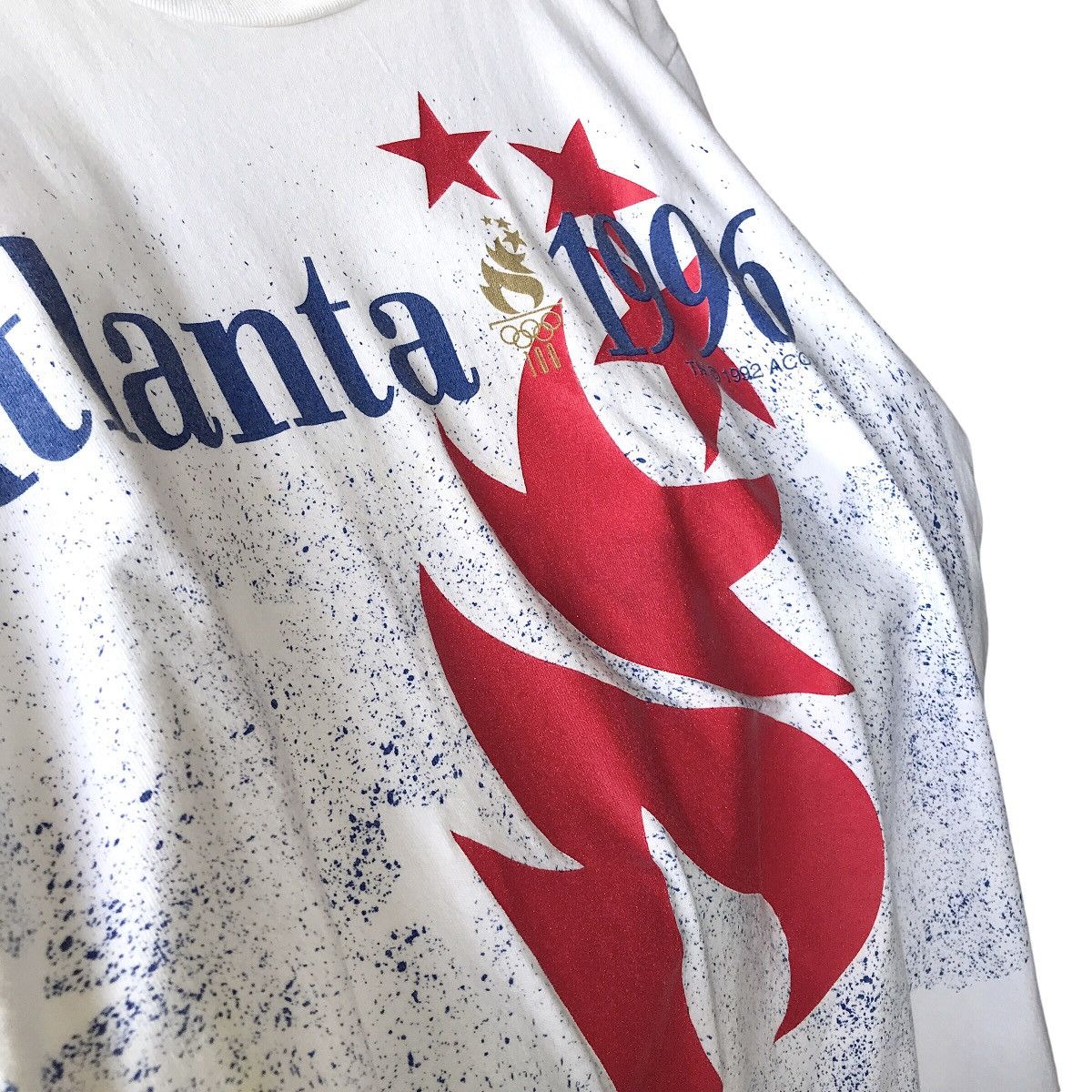 Hanes × USA Olympics × Vintage Olympic USA Atlanta 1996 90s Hanes Big Print Promo Tee Size US XL / EU 56 / 4 - 4 Thumbnail