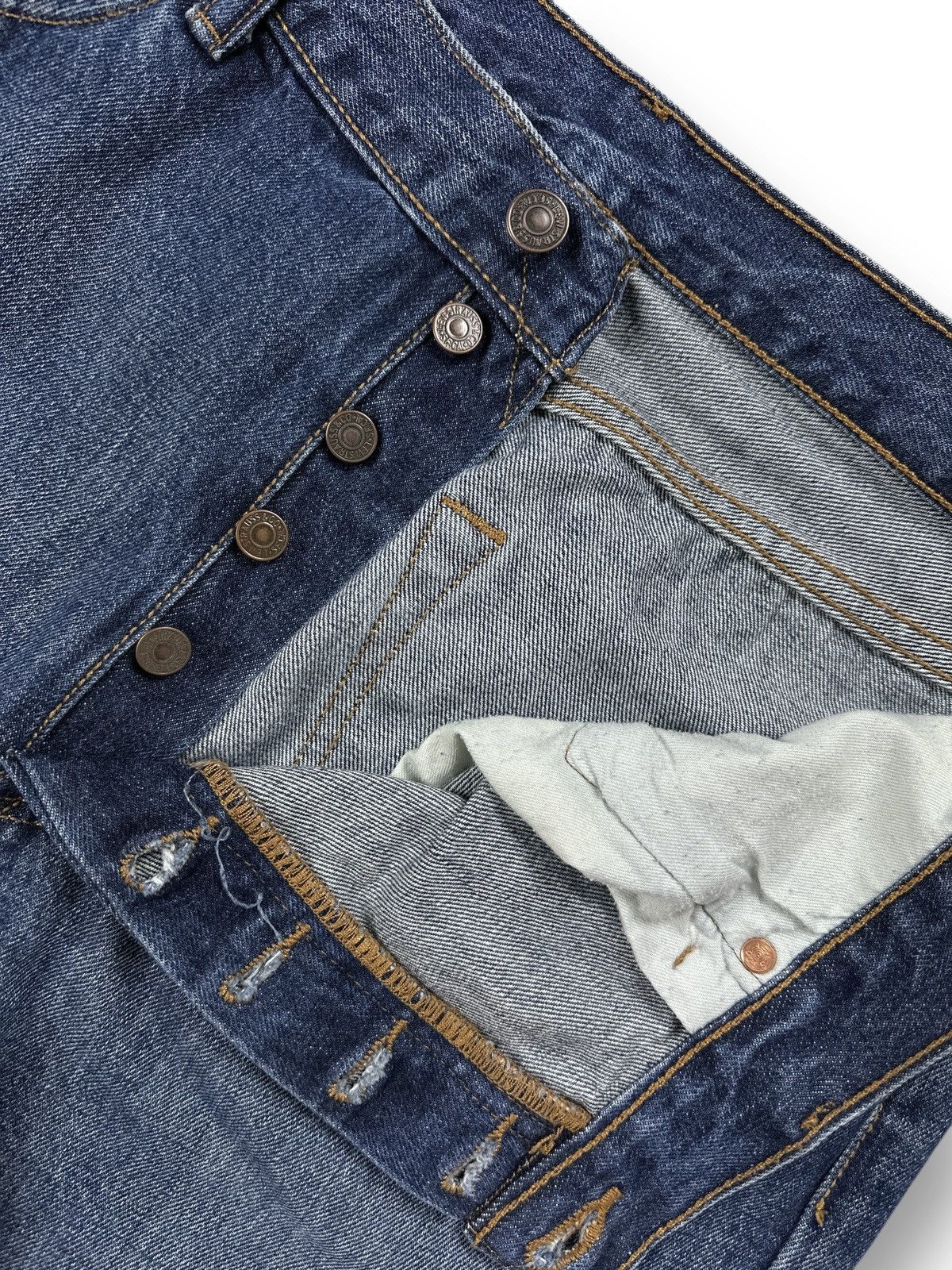 Levi's Levis 501 Jeans Blue Denim Pants Men’s Size W36 L32 Size US 36 / EU 52 - 9 Thumbnail