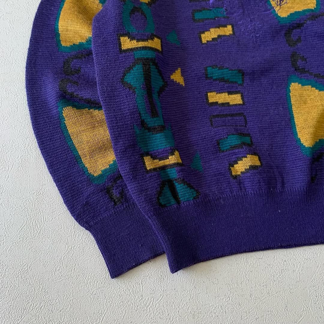 Vintage Vintage 90s Asbtrac Pattern Knitwear Size US M / EU 48-50 / 2 - 4 Thumbnail