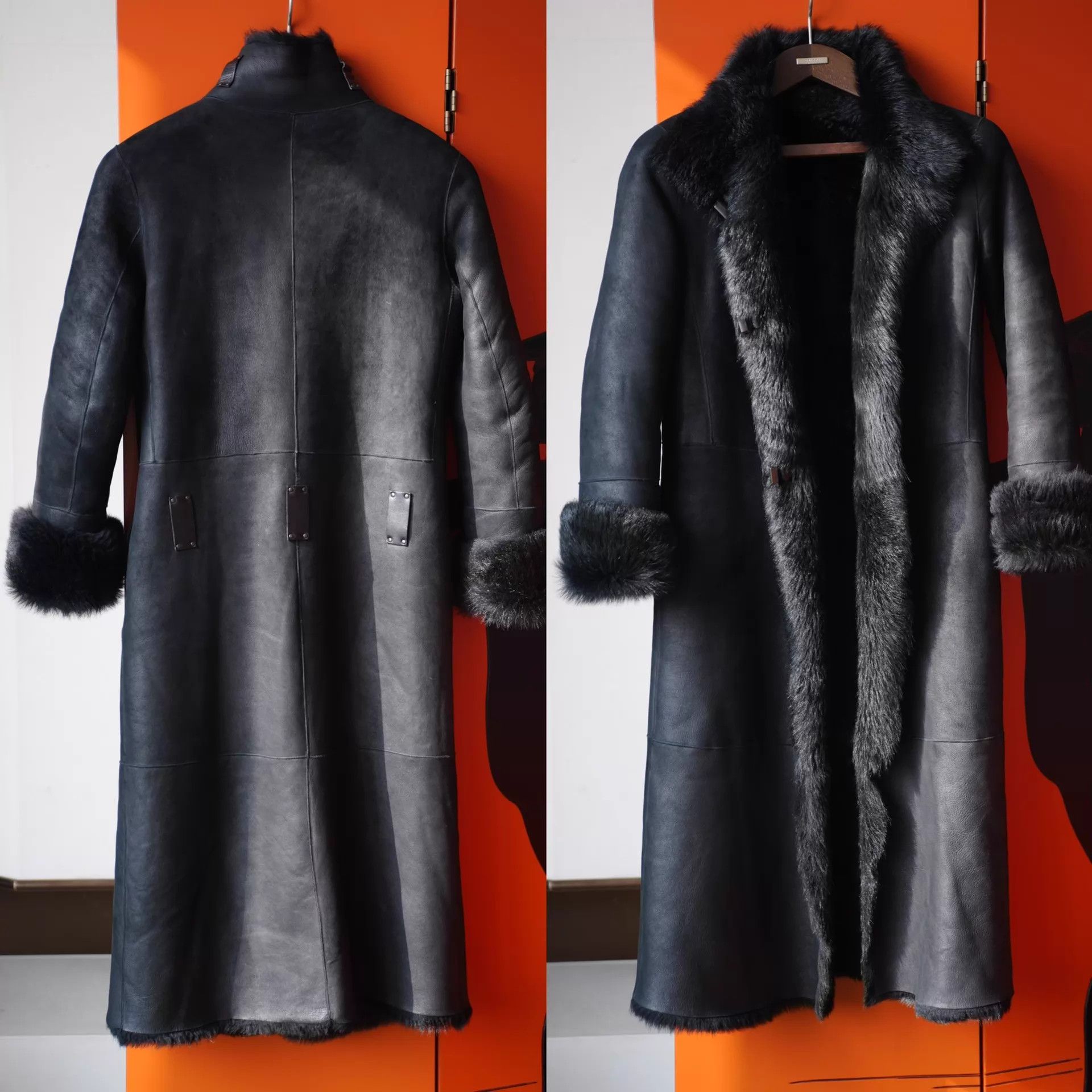 Gucci Gucci Vintage Tom Ford Era All Black Shearling Coat 38 Size XS / US 0-2 / IT 36-38 - 2 Thumbnail