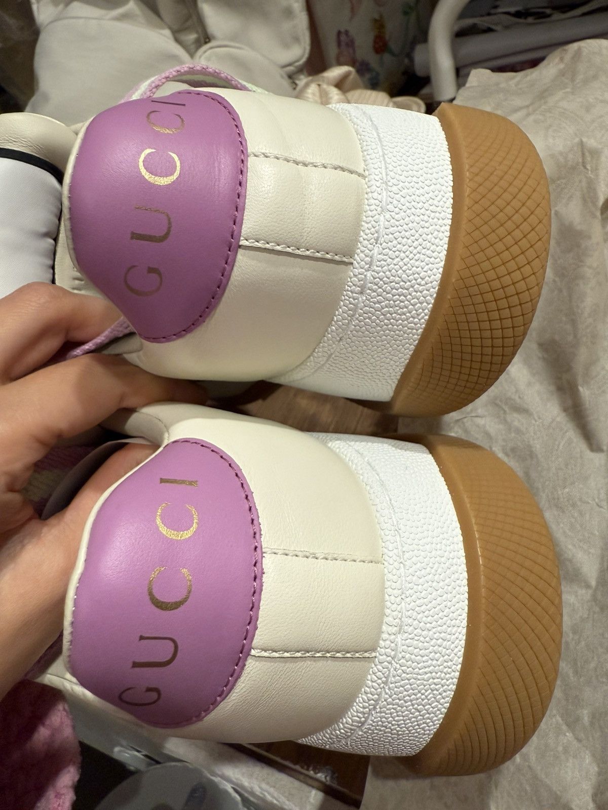 Gucci Gucci rhinestone sneakers . Original price $1299 Size US 7.5 / IT 37.5 - 12 Thumbnail