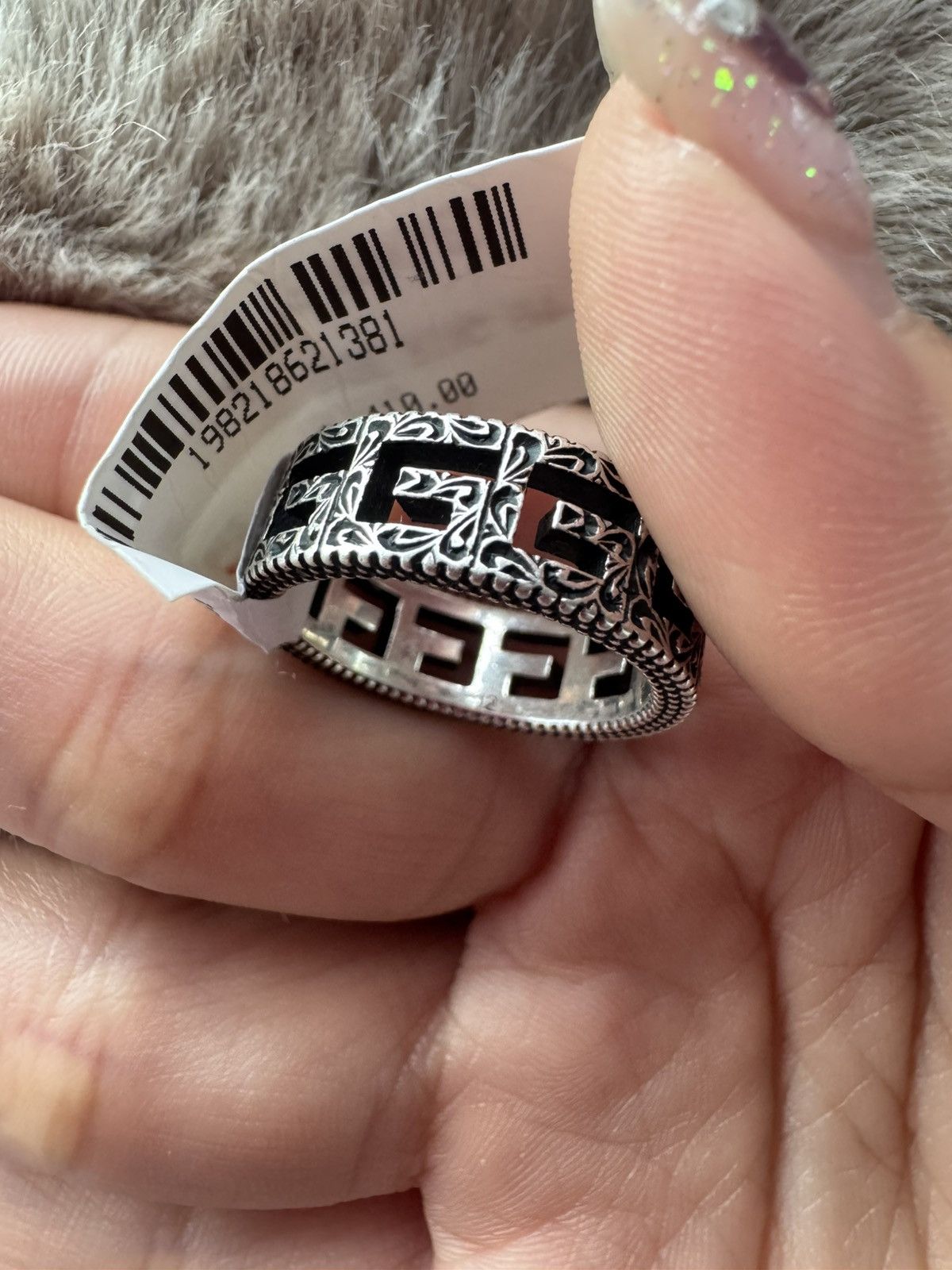 Gucci New Authentic Gucci G Cube Sterling Silver Ring 925 SIZE 6 Size ONE SIZE - 5 Thumbnail