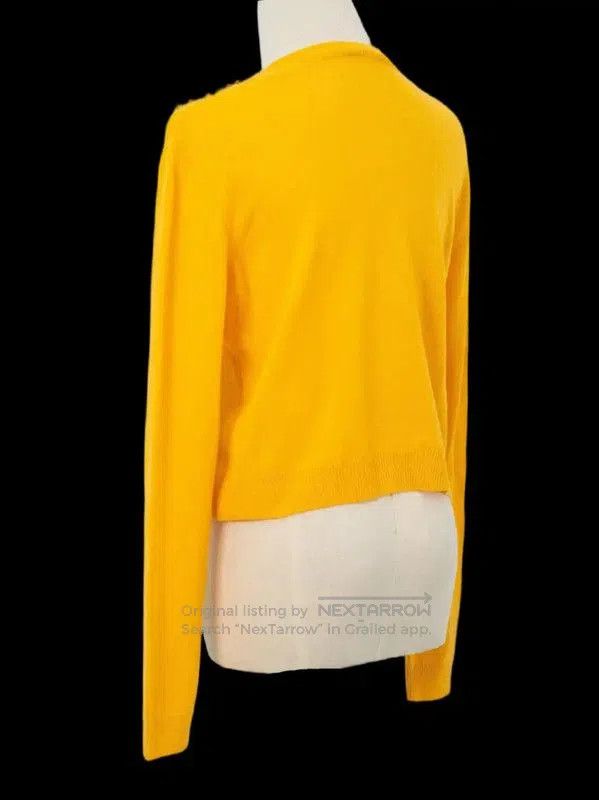 Miu Miu Miu Miu Yellow Cashmere Long Sleeve Sweater . Size S / US 4 / IT 40 - 7 Thumbnail