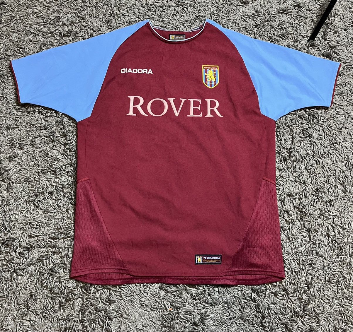 Diadora ASTON VILLA 2003/04 DIADORA VINTAGE SOCCER FOOTBALL JERSEY Size US S / EU 44-46 / 1 - 1 Thumbnail