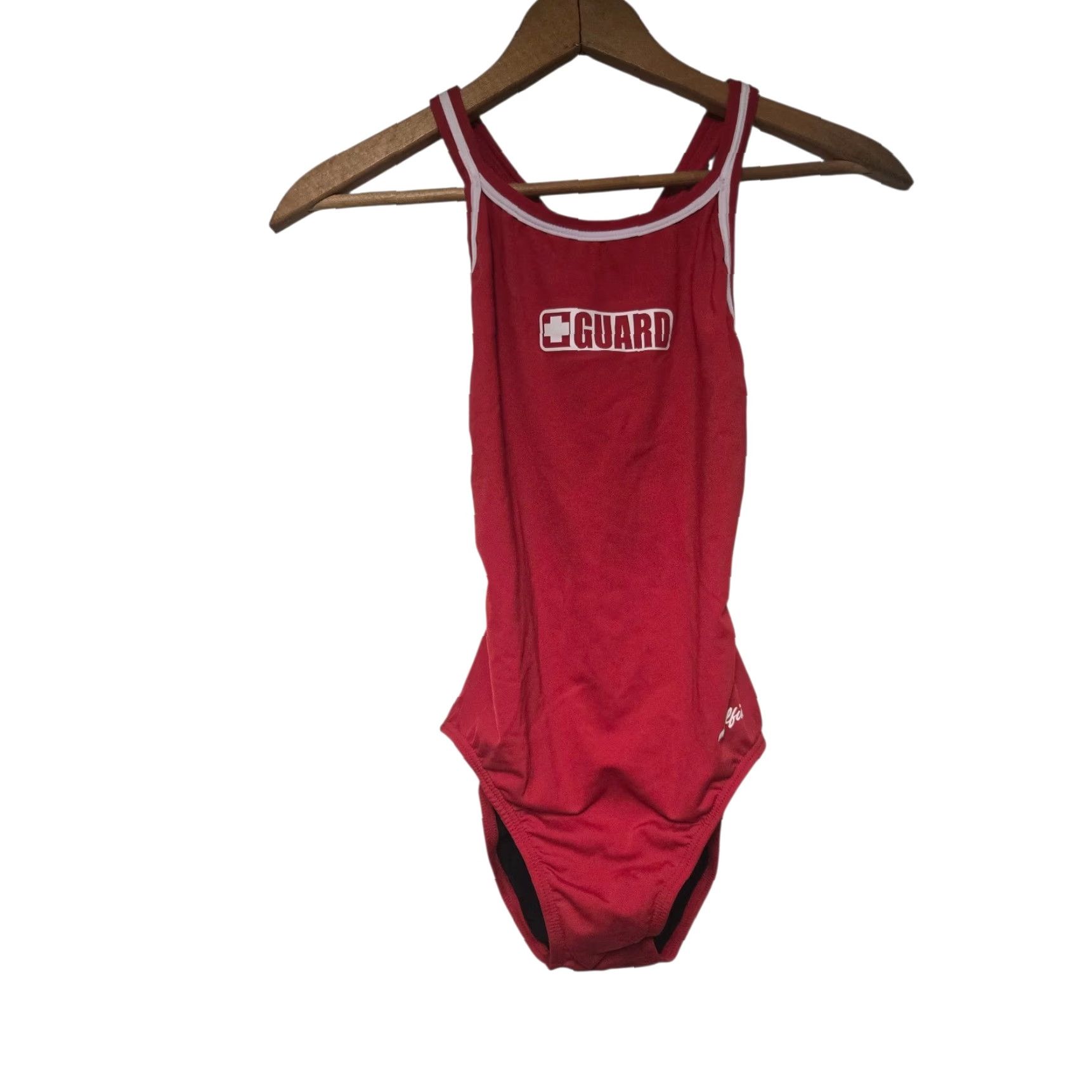 Vintage VINTAGE DOLFIN Lifeguard One Piece 32 Red White NWT Womens Guard DBX Back 1-Piece Size XXS / US 00 / IT 34 - 4 Thumbnail