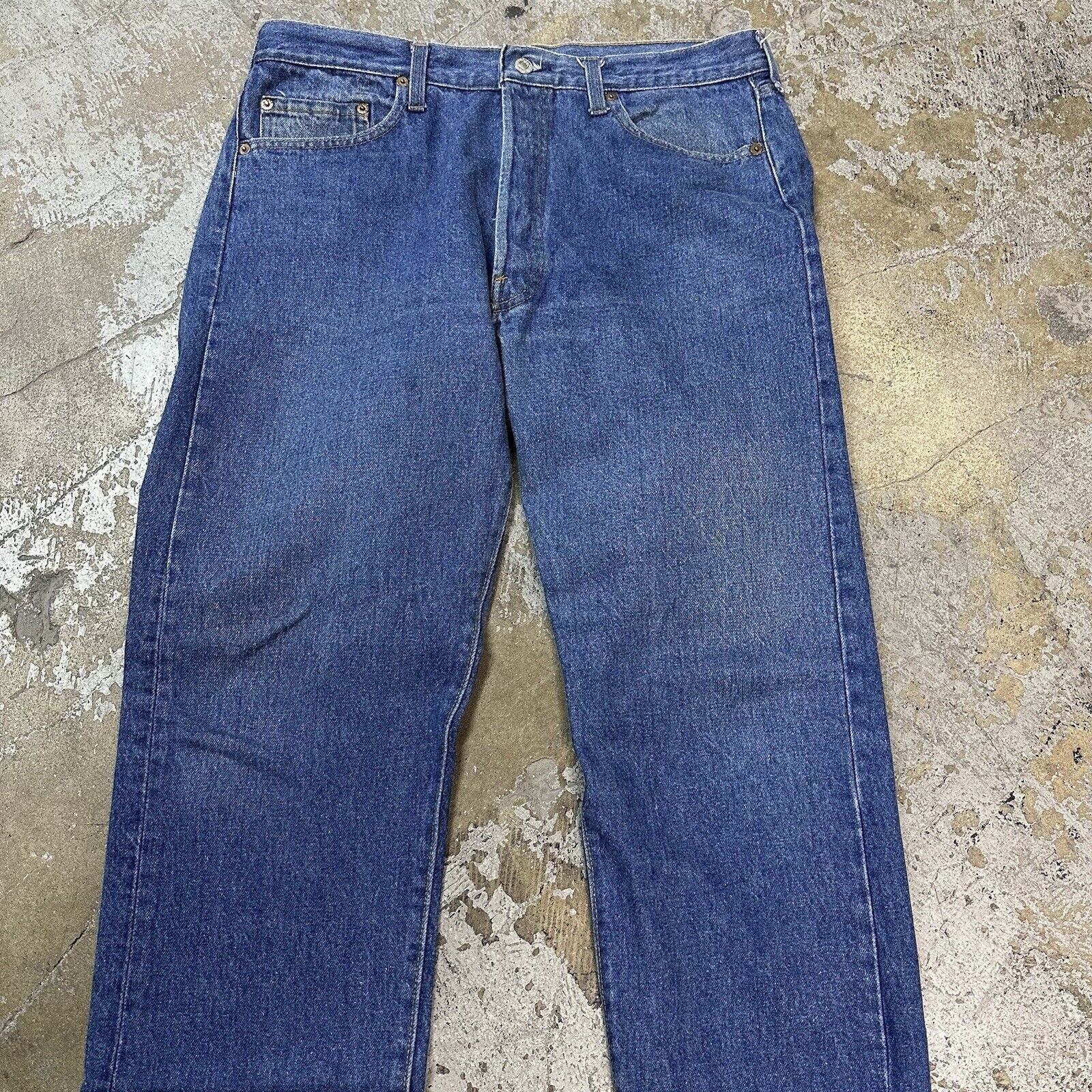 Levi's × Vintage Vintage Levi’s 501 Faded Dark Wash Denim Jeans 36x32 Size US 36 / EU 52 - 2 Thumbnail