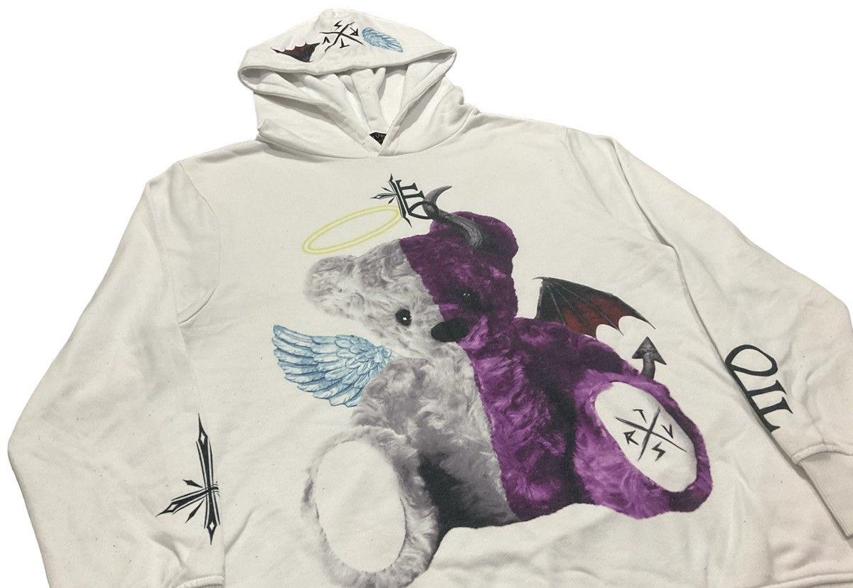 【TRAVAS TOKYO】Angel &amp; Devil bear Hoodie TRAVAS TOKYO パーカー.Angel & Devil bear Hoodie /ブラック/F O-22