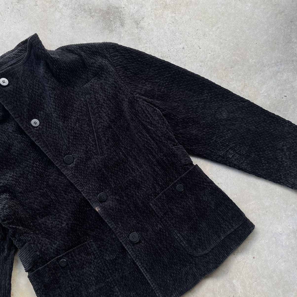Issey Miyake 🇯🇵 Issey Miyake 1990s Hai Sporting Gear Black Corduroy Jacket Size US S / EU 44-46 / 1 - 3 Thumbnail