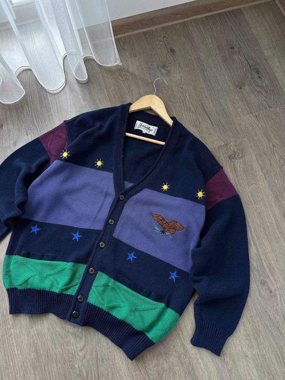 Vintage Vintage Jc De Castelbajac Bottons Cardigan Sweater Size US L / EU 52-54 / 3 - 11 Thumbnail