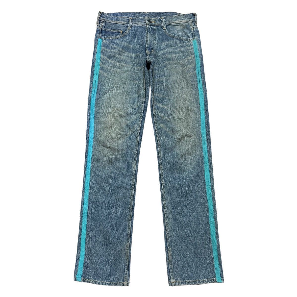 Hysteric Glamour OZONE ROCKS Distressed Denim Painter Jeans Size US 33 - 1 Thumbnail