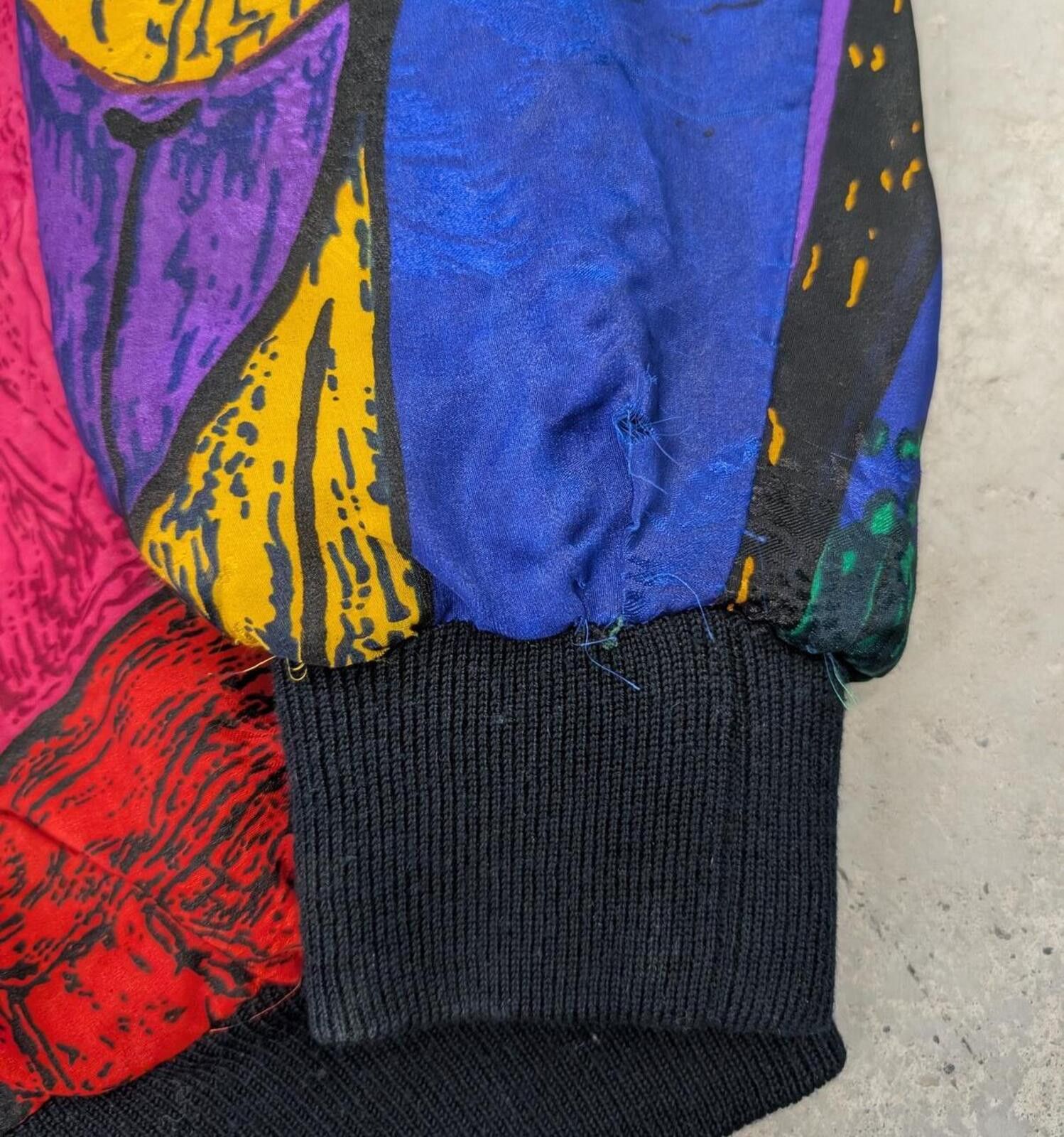Vintage Rare Vintage 80s Pablo Picasso "Seated Woman" Silk Jacket Size M / US 6-8 / IT 42-44 - 6 Thumbnail