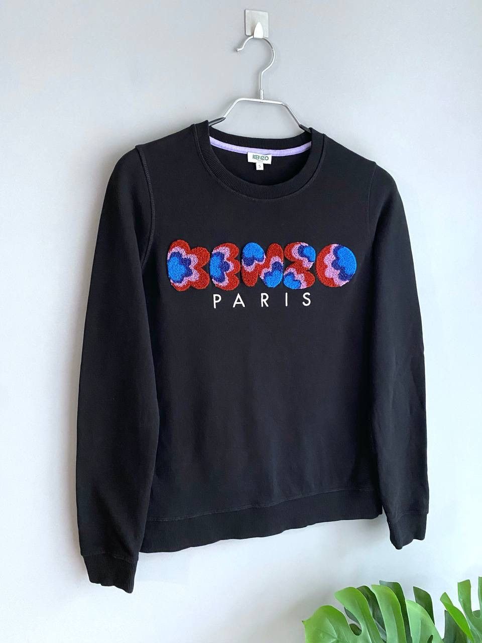 Kenzo Kenzo Paris Floral Print Women's Black Sweatshirt, Size S Size S / US 4 / IT 40 - 3 Thumbnail