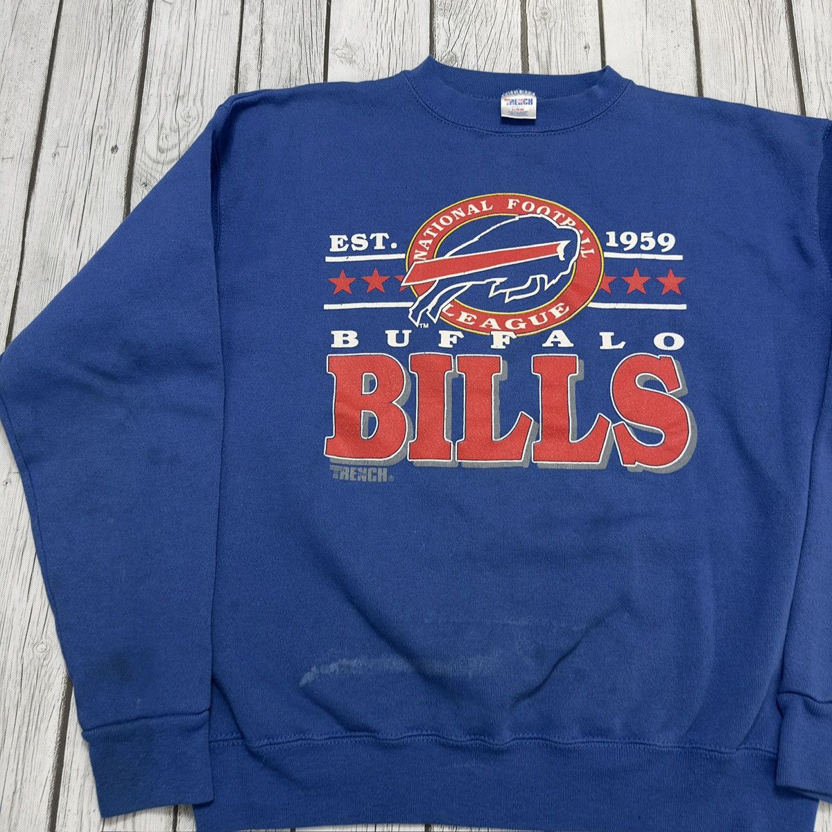 NFL × Vintage Vintage Buffalo Bills sweatshirt Size US L / EU 52-54 / 3 - 3 Thumbnail