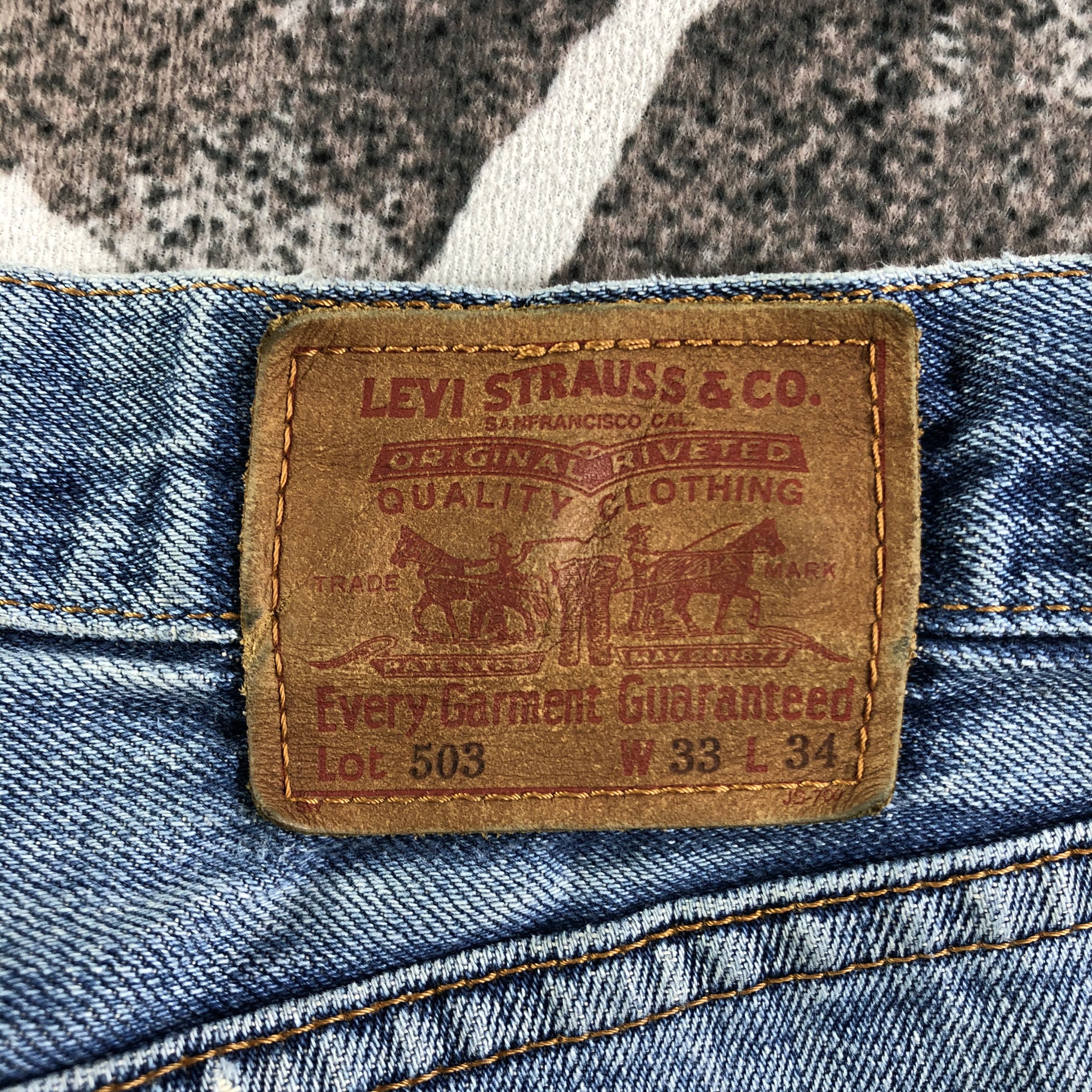 Levi's Vintage 90s Levis 503 Jeans Medium Wash Denim Size US 33 - 5 Thumbnail