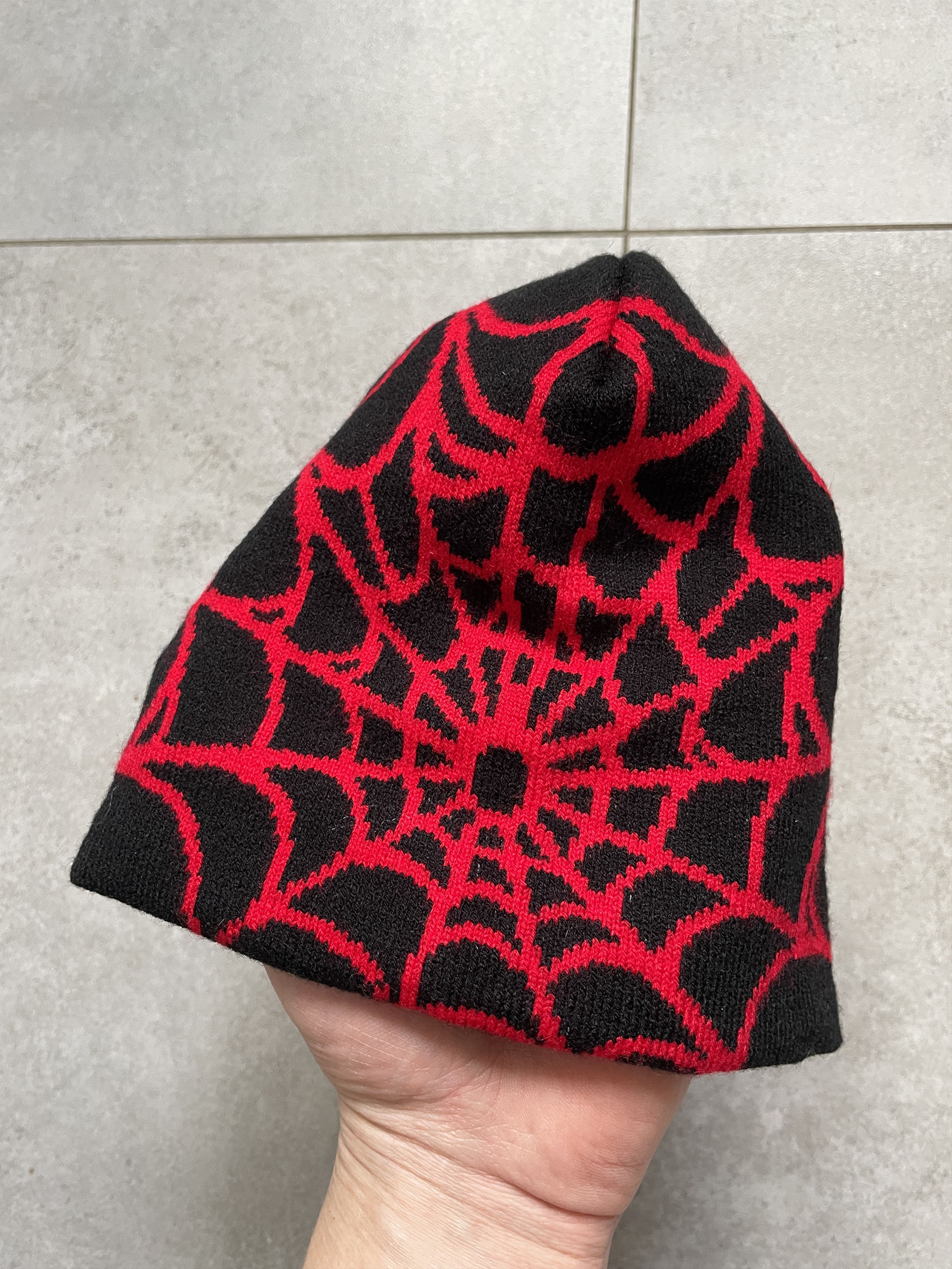Spyder Y2K SPIDER WEB BLACK RED BEANIE Size ONE SIZE - 2 Thumbnail