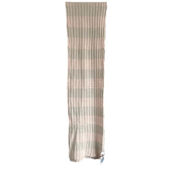 Portolano Portolano Pastel Pink / Gray Ribbed Cashmere Scarf - BNWTs🧣 Size ONE SIZE - 5 Thumbnail