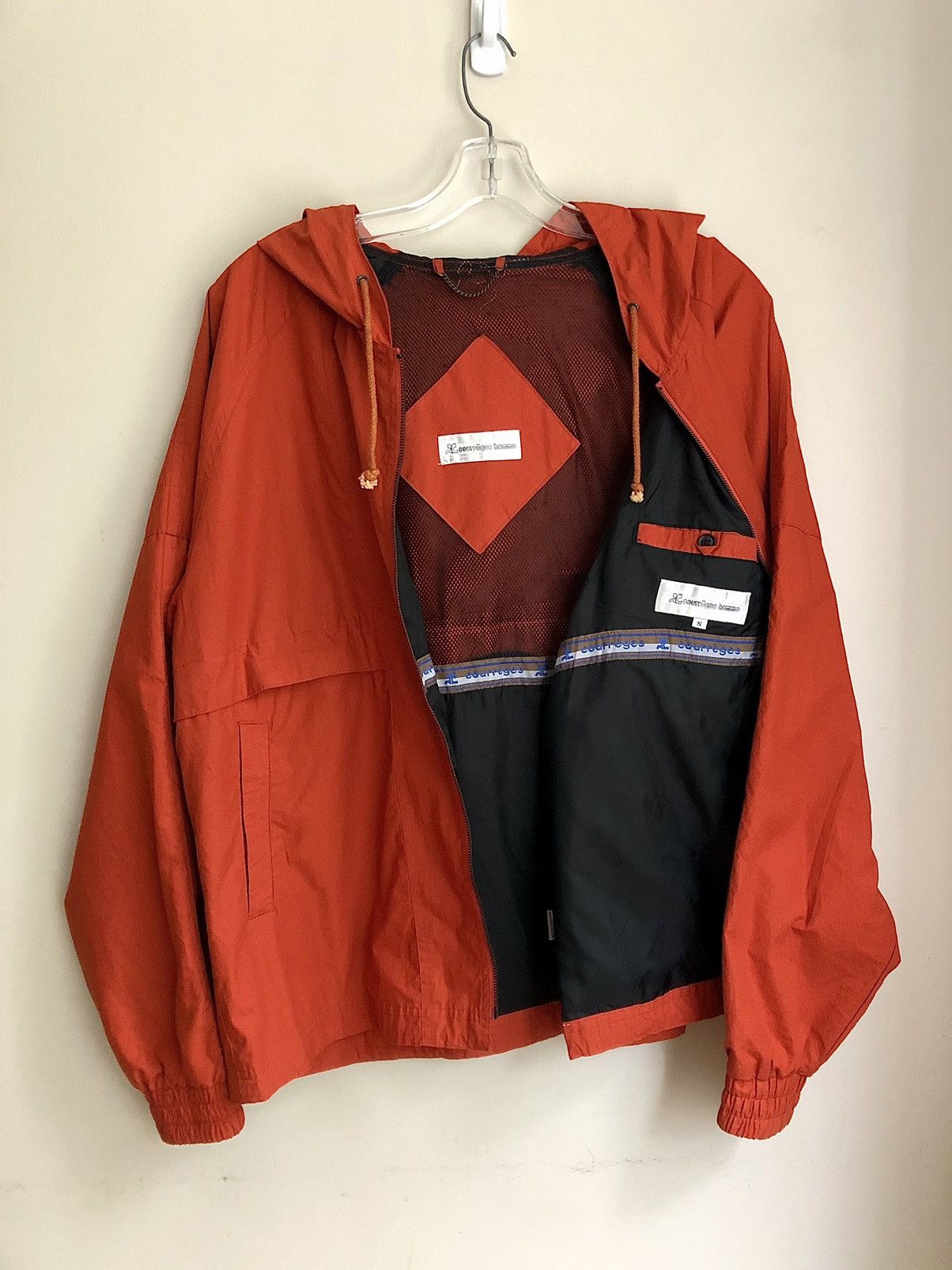 Andre Courreges × Courreges Courrèges Homme Vintage Burnt Orange Nautical Logo Jacket Size US L / EU 52-54 / 3 - 4 Thumbnail