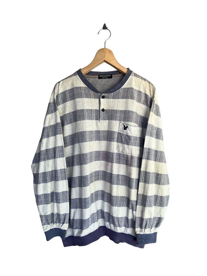 Lyle & Scott Lyle&Scott Striped Desing Sweatshirt Size US M / EU 48-50 / 2 - 1 Thumbnail