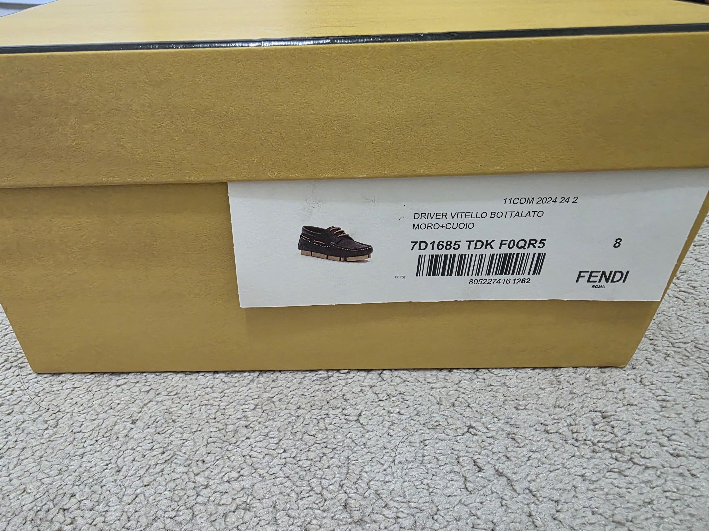 Fendi Fendi Deck Brown Leather Logo Boat Shoes Loafers Size US 9 / EU 42 - 9 Thumbnail