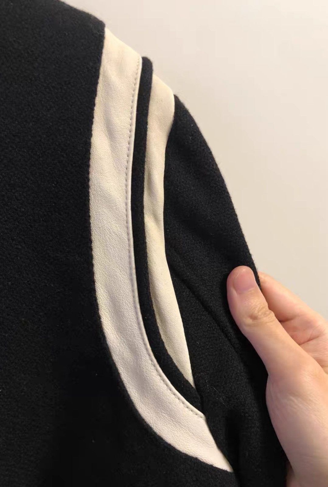 Saint Laurent Paris Saint Laurent SLP SS15 Classic Black & White Varsity Jacket Size US M / EU 48-50 / 2 - 6 Thumbnail