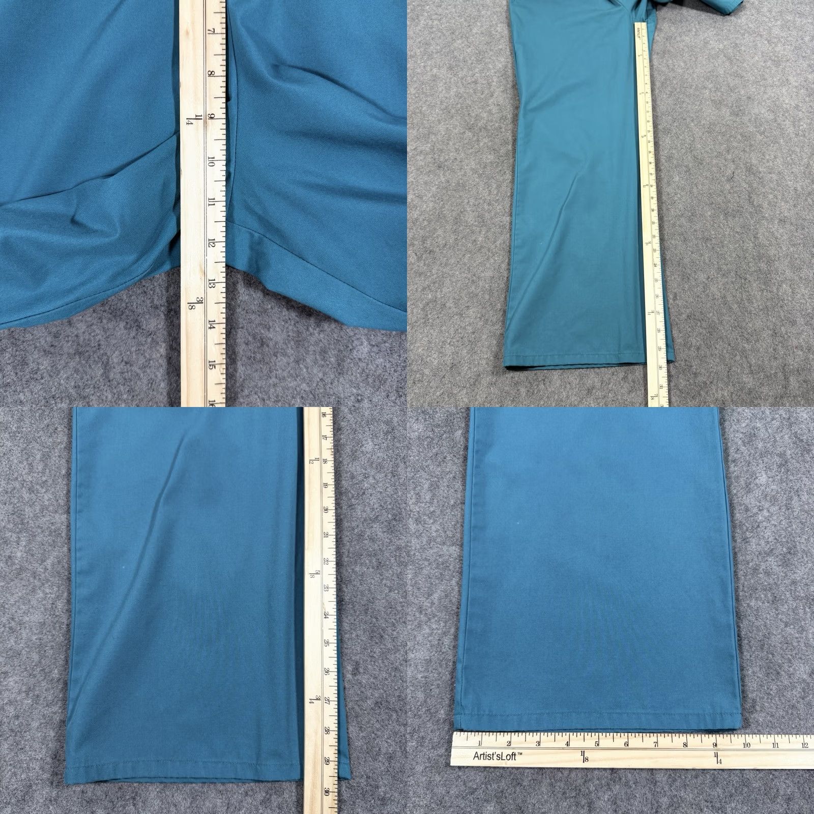 Dickies Dickies Elastic Waist Scrub Pants Women Sz Medium (Actual 31x29.5) Teal Green Size 32" / US 10 / IT 46 - 10 Thumbnail