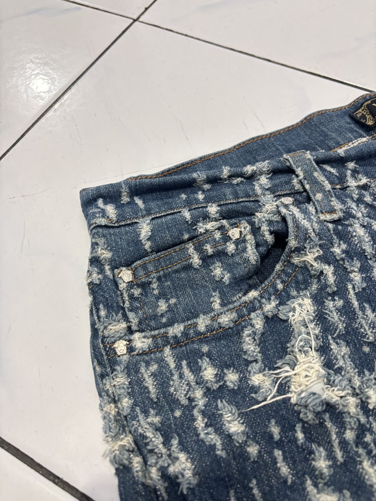 Versace Jeans Couture × Vintage Versace Longpants Fullcracky Size US 34 / EU 50 - 4 Thumbnail