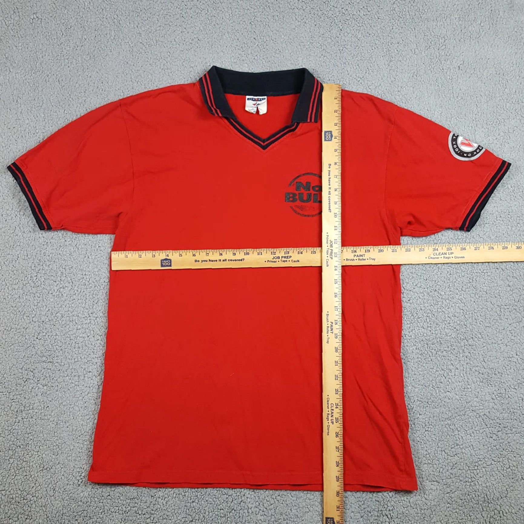 Jerzees VINTAGE Winston Cigarettes NASCAR Racing Polo Shirt Men's Large Red 90s NASCAR Grunge Beach Preppy Shirt Collar POLO Mens L Red Size US L / EU 52-54 / 3 - 6 Thumbnail