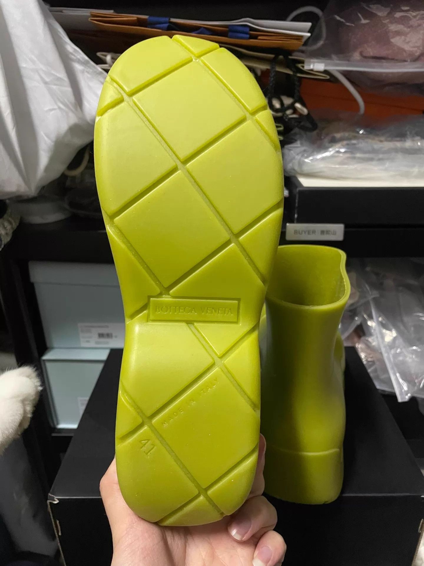 Bottega Veneta BV rain boots avocado green size 41 Size US 8 / EU 41 - 5 Thumbnail