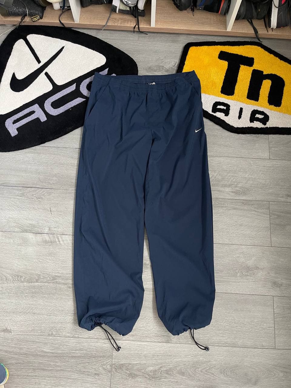 Nike × Streetwear × Vintage CRAZY Vintage Nike Track Pants Drill baggy Size US 34 / EU 50 - 2 Thumbnail