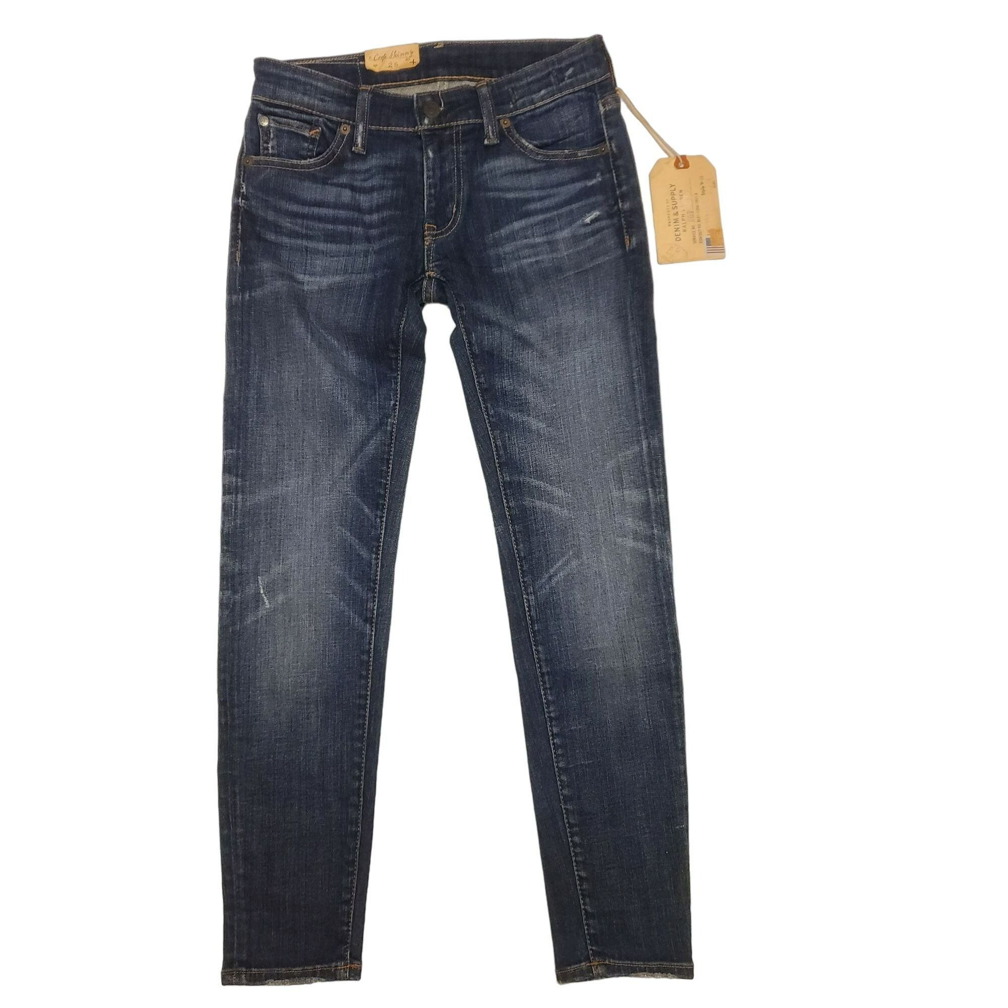 Ralph Lauren Ralph Lauren Denim & Supply Blue Jean's Core Frey Crop ...