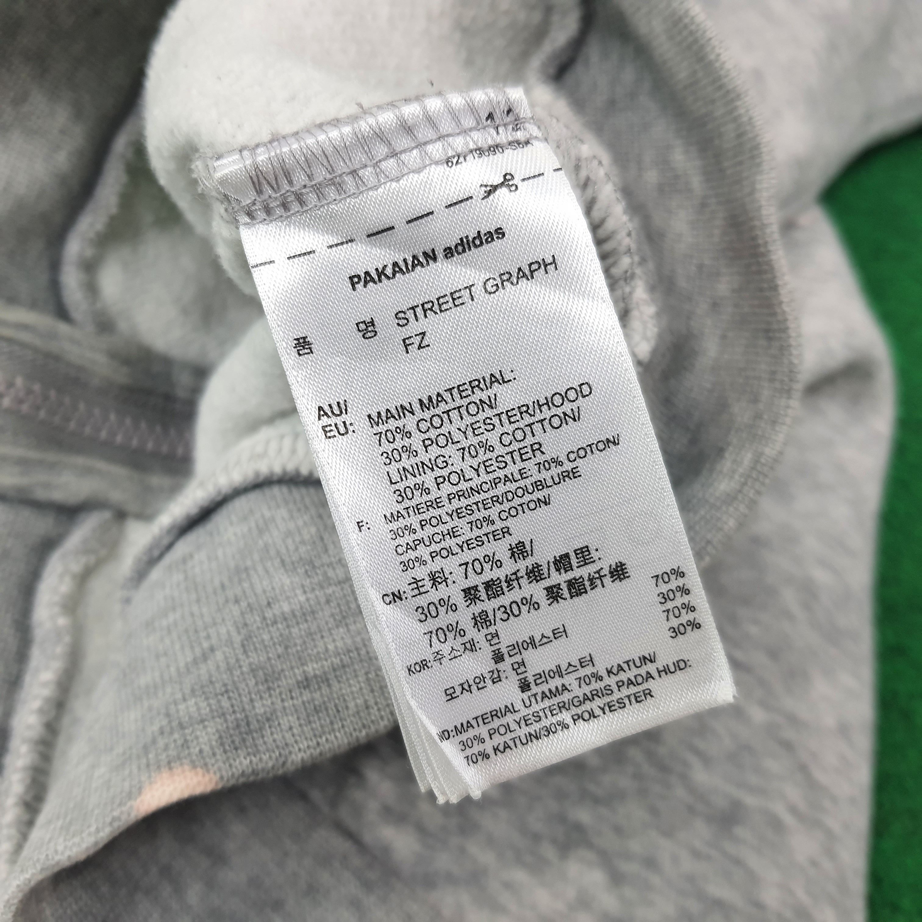 Adidas Vintage Adidas 3 Stripes Zipper Hoodie C261N27 Size US M / EU 48-50 / 2 - 8 Thumbnail