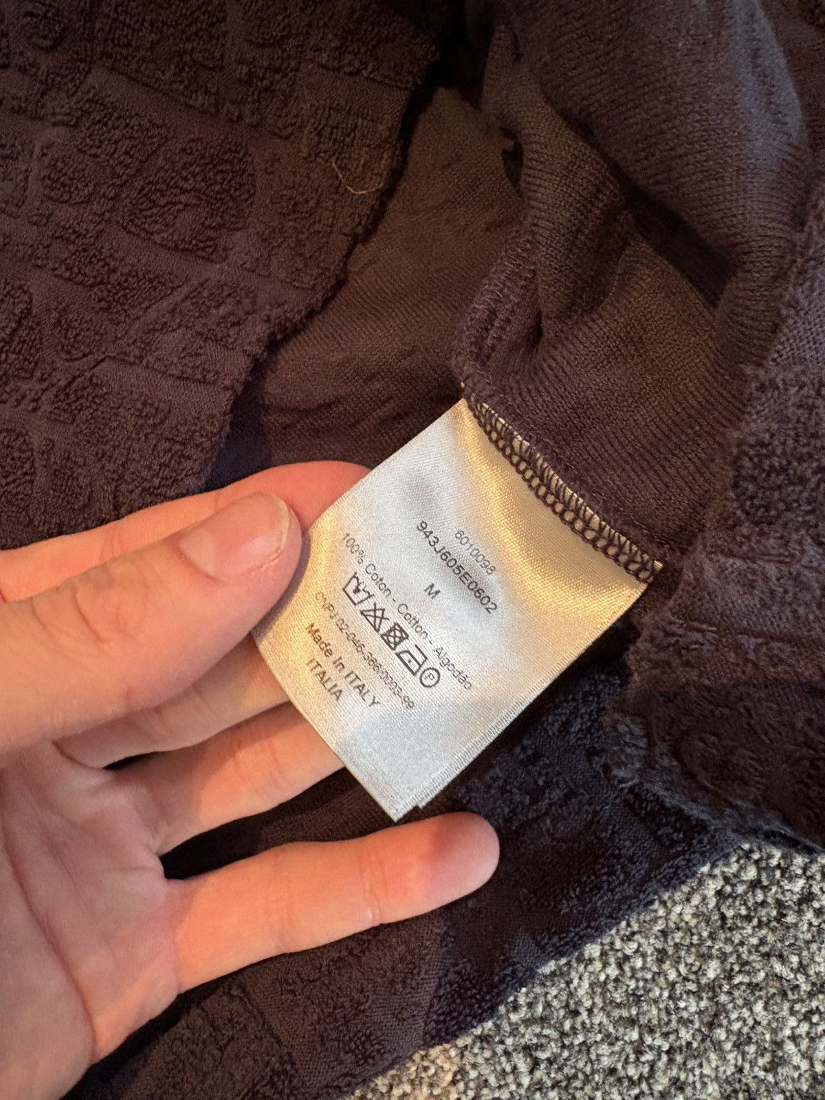 Dior Christian Dior Oblique Towelling T Shirt Size US M / EU 48-50 / 2 - 4 Thumbnail