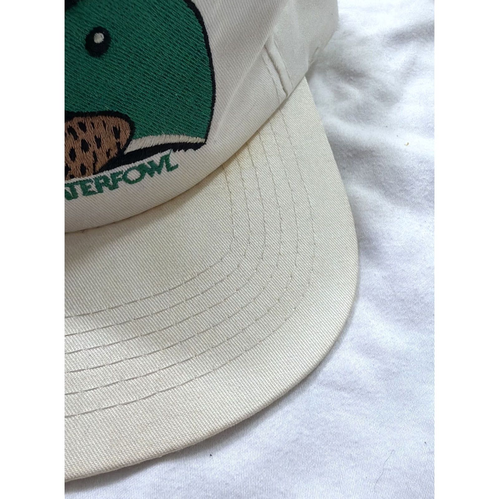 Vintage VINTAGE 90s California Waterfowl SnapBack Hat Men White Stained One Size Size ONE SIZE - 5 Thumbnail