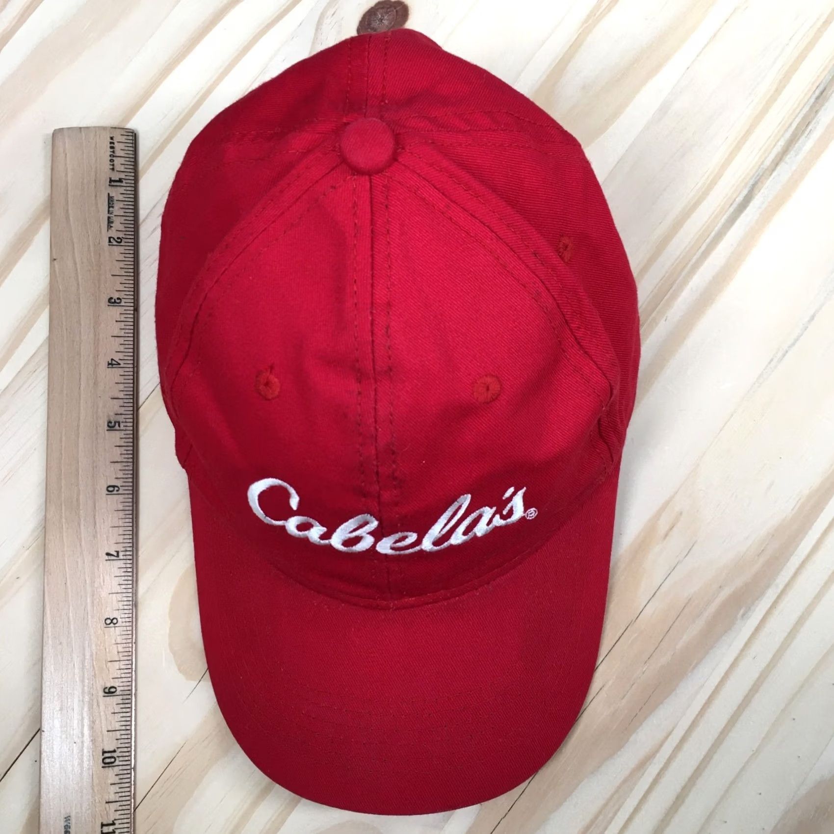 Vintage Cabelas Cap Mens One Size Red Baseball Unisex Adjustable Curved Brim Embroidered Logo Size ONE SIZE - 4 Thumbnail