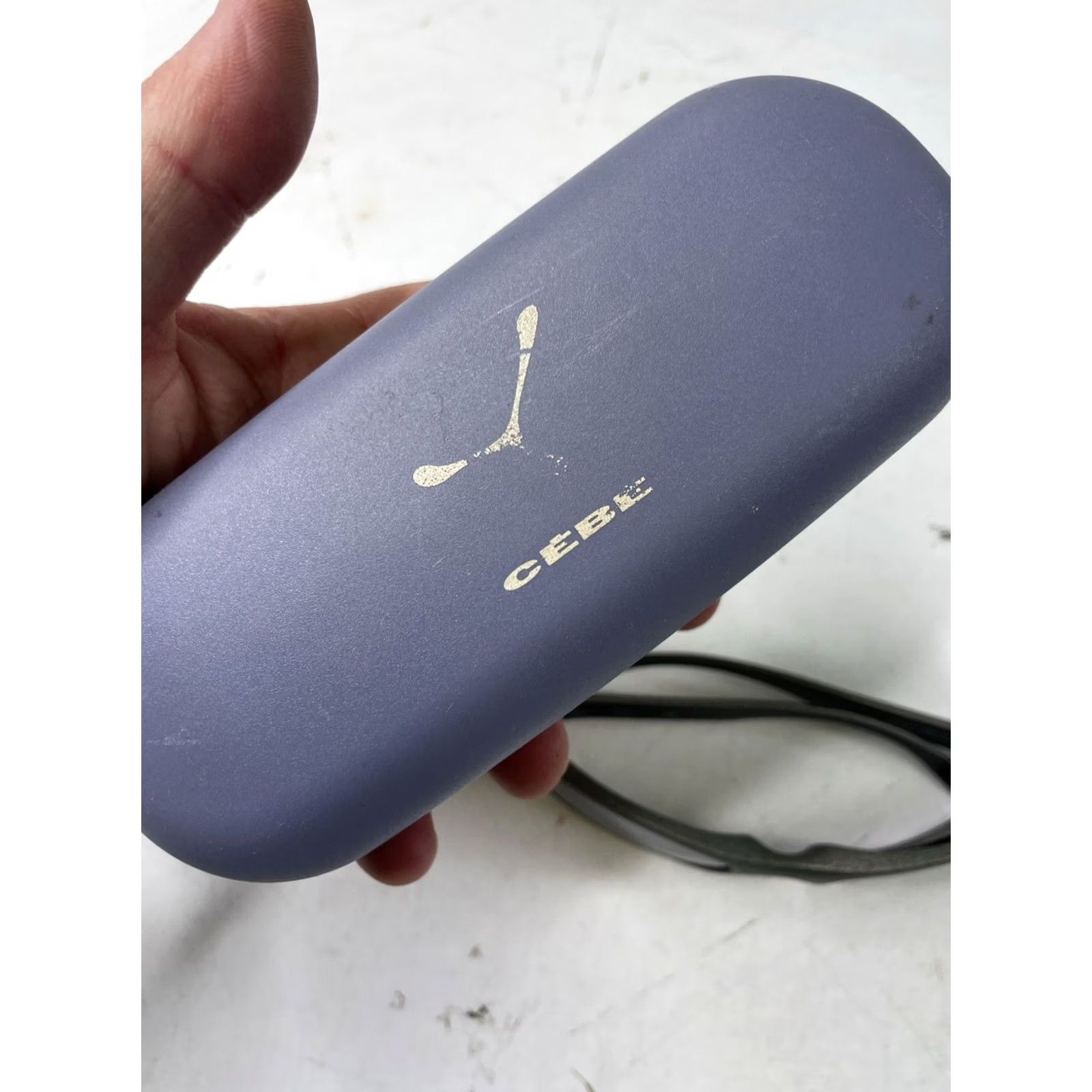 Vintage VINTAGE Cébé Sunglasses Ski 4937 0451 L9 Made in France with Case & Strap Gray Plastic Unisex Adult Sport Glasses Size ONE SIZE - 4 Thumbnail