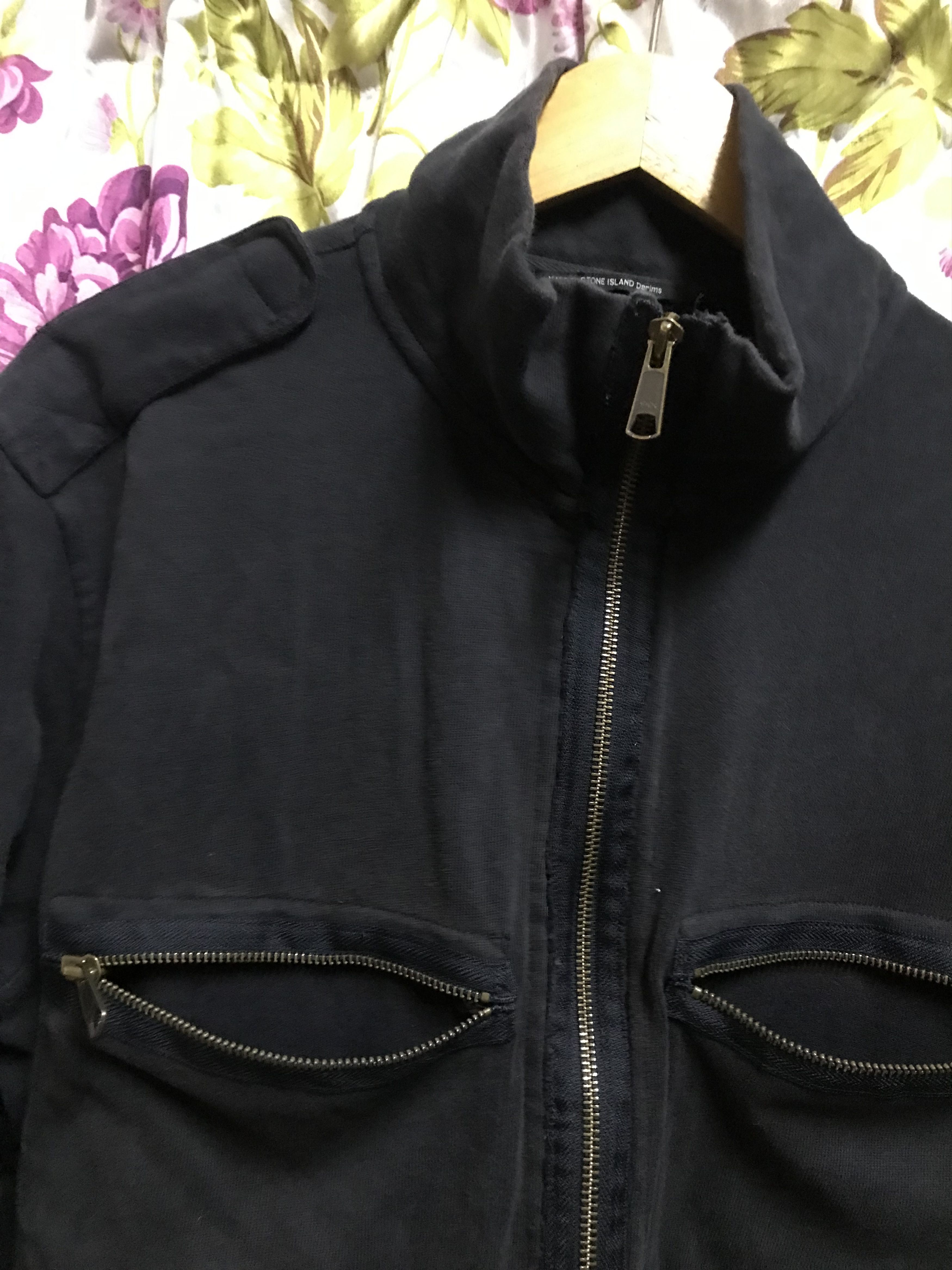 Stone Island Stone Island Denim Sweatshirt Zipper Full Size US XXL / EU 58 / 5 - 12 Thumbnail