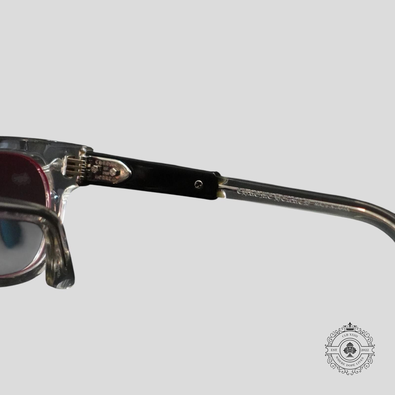 Chrome Hearts Chrome Hearts Jenna Tail Yea Glasses in Clear/Silver Size ONE SIZE - 5 Thumbnail