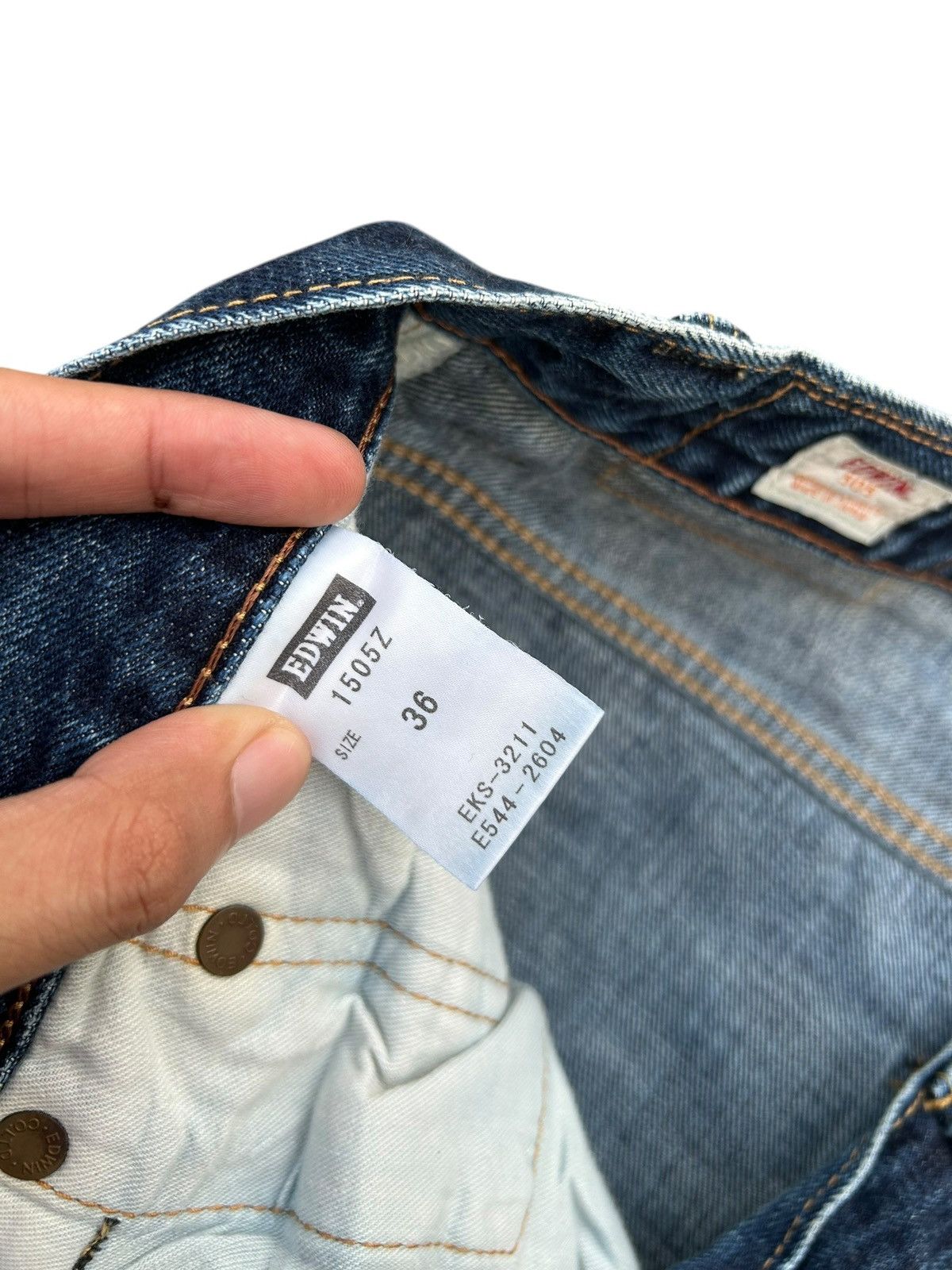 Kapital Vintage Edwin 505Z Selvedge Distressed Denim Jeans Size US 38 / EU 54 - 8 Thumbnail