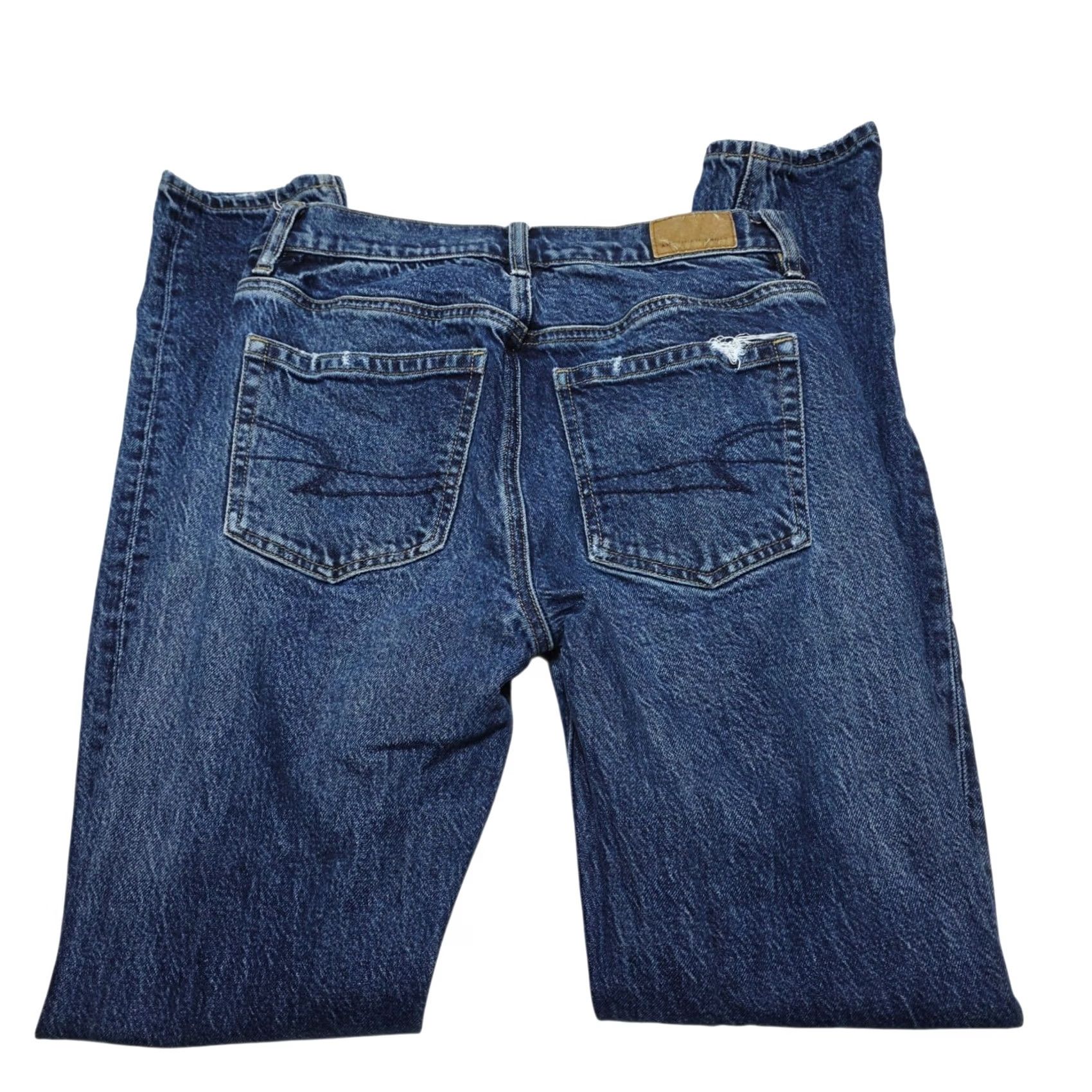 American Eagle Outfitters AMERICAN EAGLE Jeans Womens Size 0 Acid Wash 90s Skinny Stretch Blue Denim Jegging Regular Rise Women Size 25" / US 0 / IT 36 - 2 Thumbnail