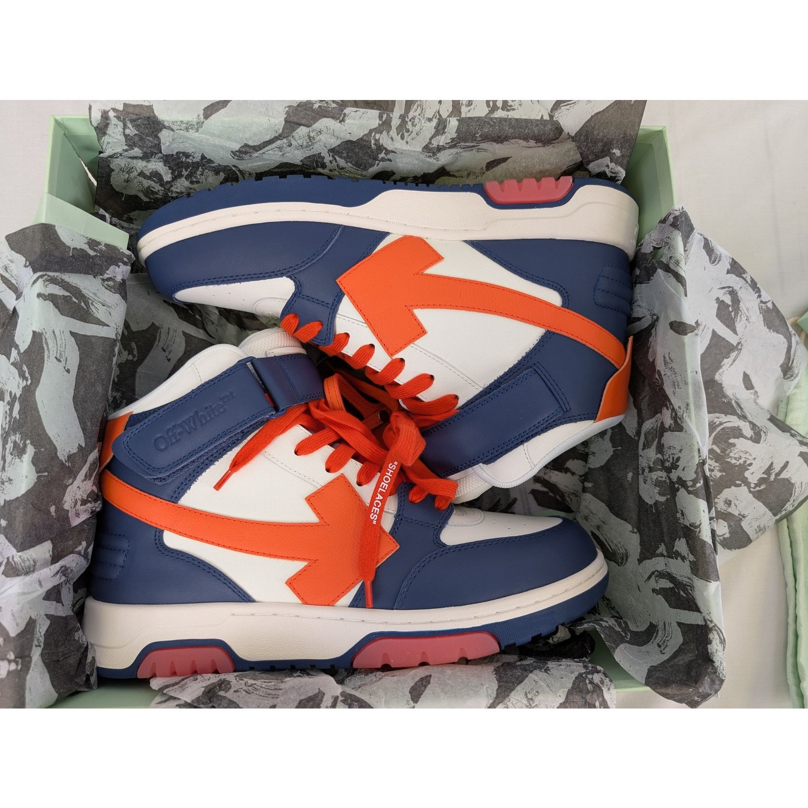 Off-White o1rshd1 Out of office Mid Top Lea Sneakers in Blue Size US 10 / EU 43 - 21 Thumbnail