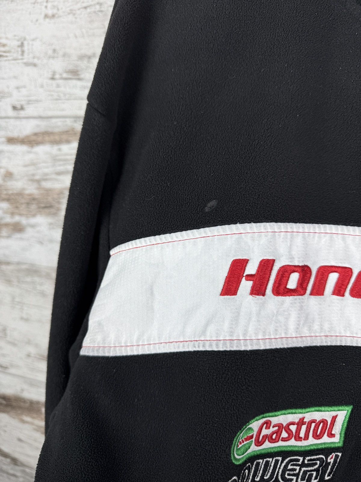 Honda Mens Vintage Honda Racing fleece jacket olympic full zip Size US XL / EU 56 / 4 - 9 Thumbnail