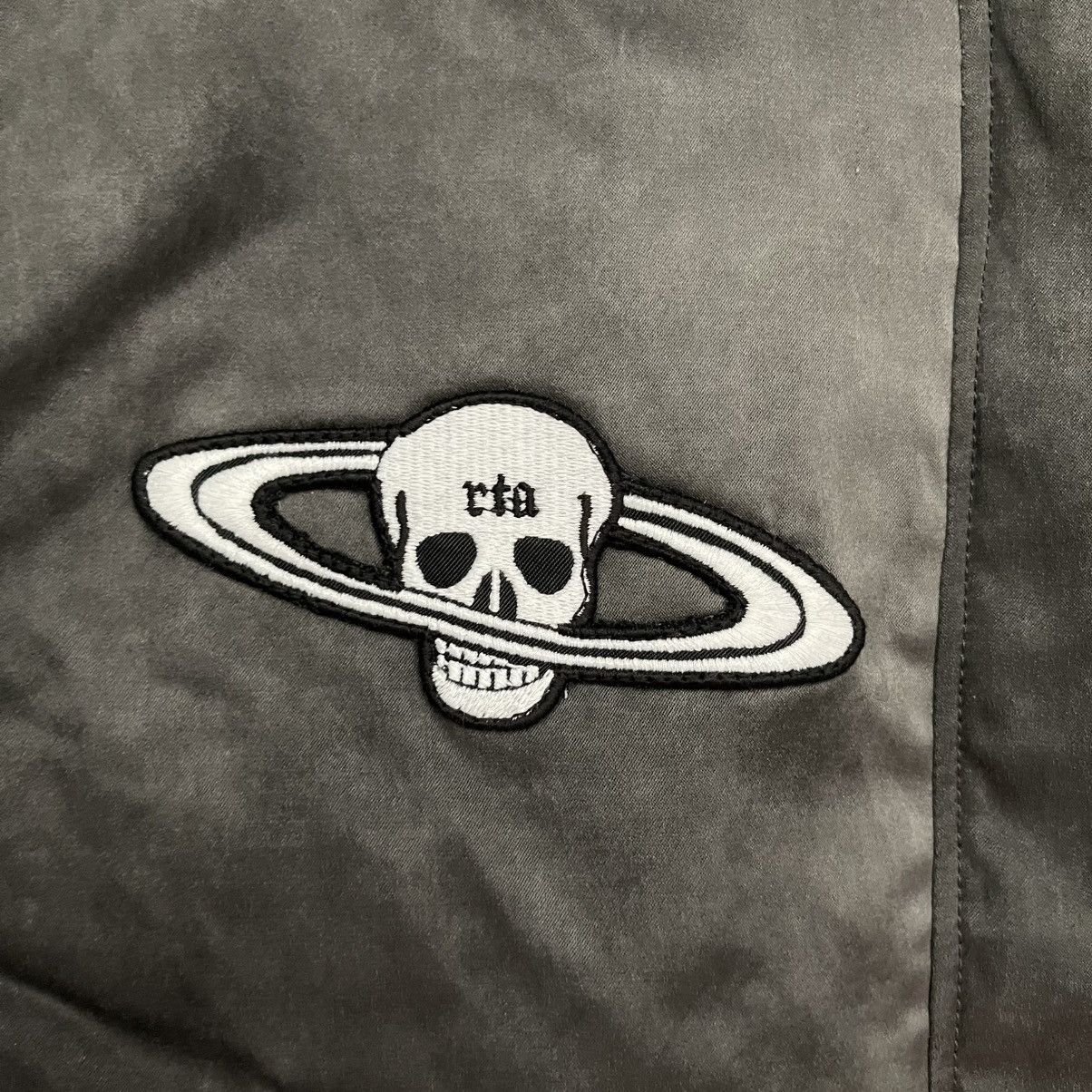 Rta RtA Women Bomber Jacket Gunmetal Gray Skull Embellishment Size S / US 4 / IT 40 - 4 Thumbnail