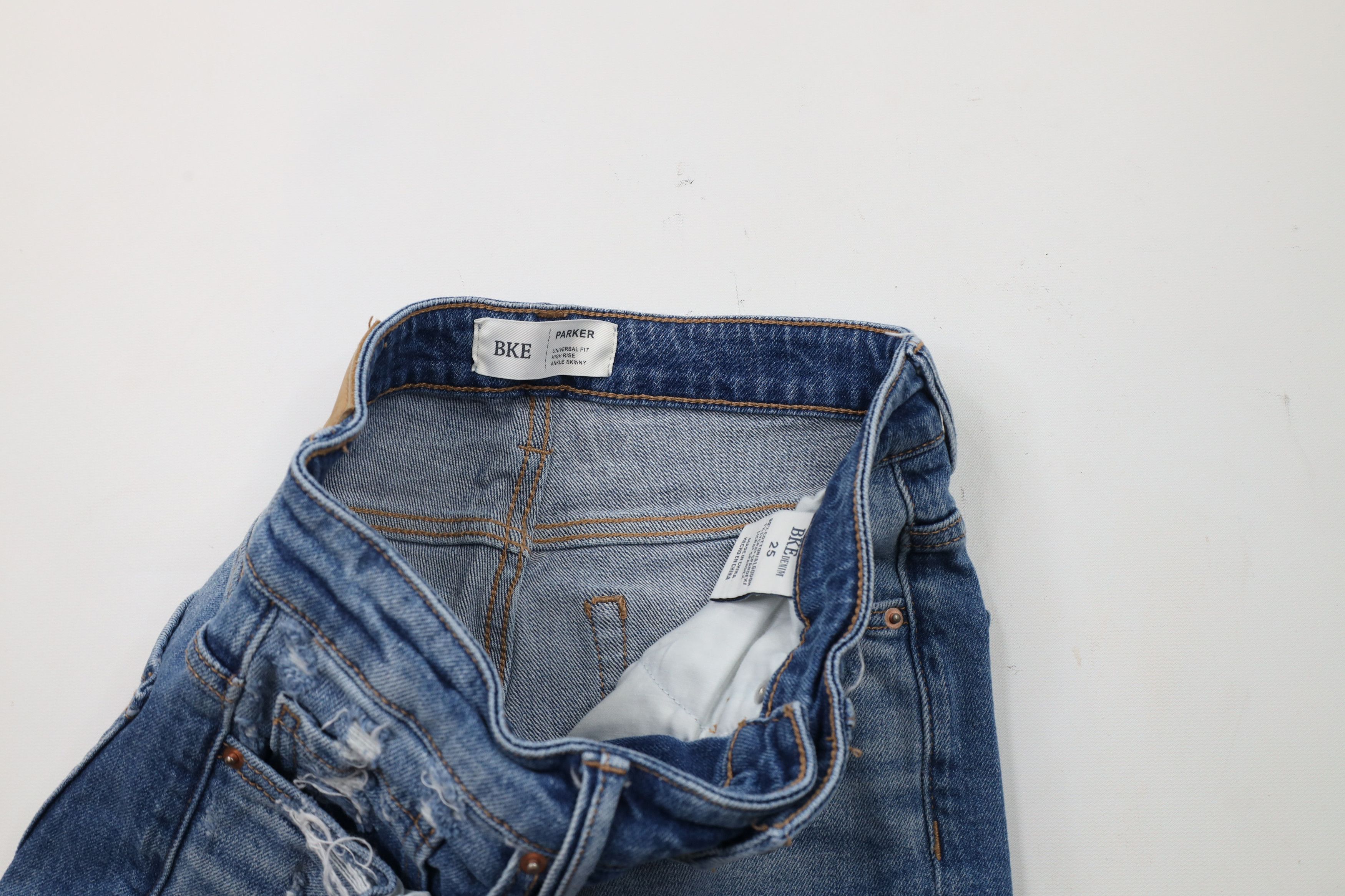 BKE × Vintage BKE Buckle Parker Universal Fit High Rise Ankle Skinny Jeans Size 25" / US 0 / IT 36 - 7 Thumbnail