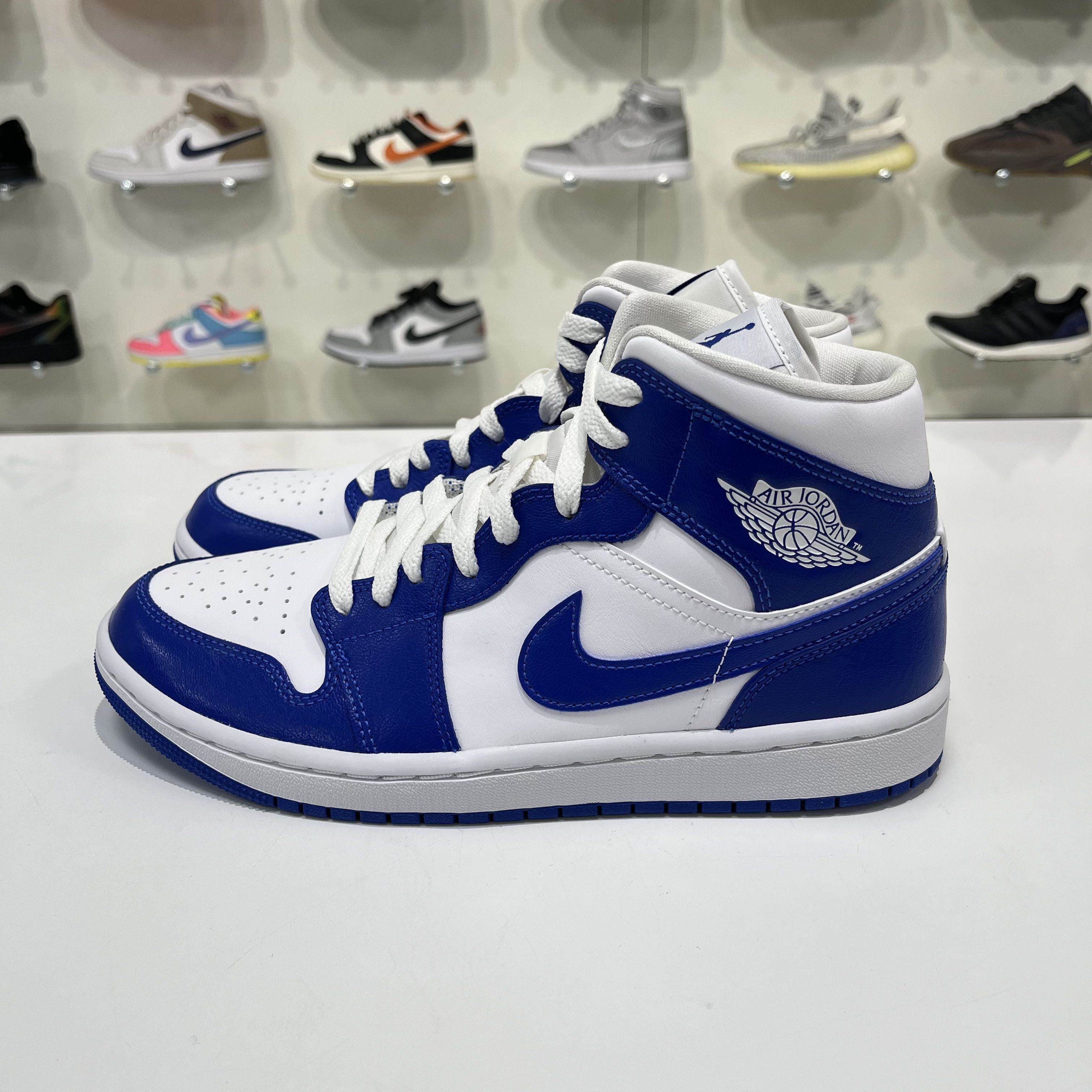 Nike Air Jordan 1 Mid Kentucky Blue (W) Size US 9 / IT 39 - 2 Thumbnail