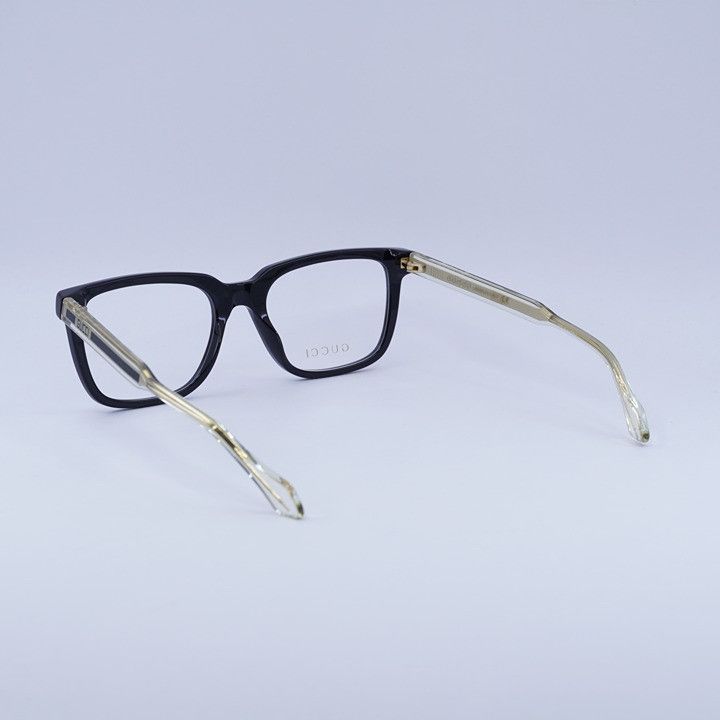 Gucci Gucci GG0560O 005 Eyeglasses Black 55mm Square Frame Size ONE SIZE - 8 Thumbnail