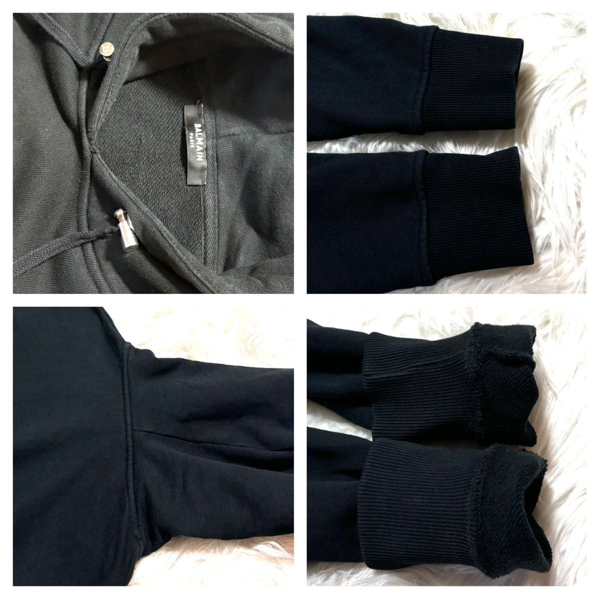 Balmain Balmain Homme New B Logo Side Zip Hoodie Pullover XS Black Size US XS / EU 42 / 0 - 4 Thumbnail