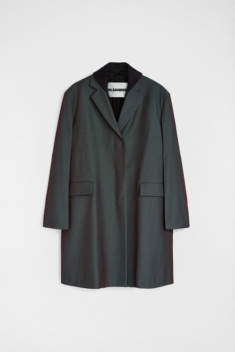 Jil Sander o1loc1c0426 Tailored Coat in Charcoal Grey Size XL / US 12-14 / IT 48-50 - 1 Thumbnail
