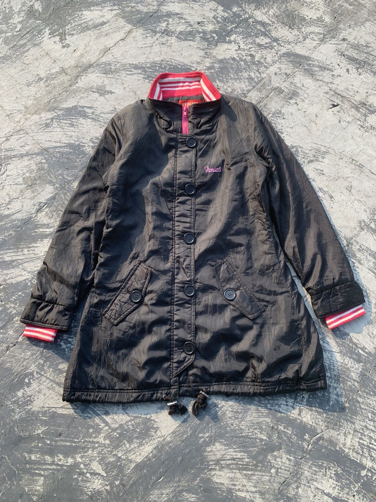 Fiorucci Vintage Fiorucci lightweight Double Collar jacket Size L / US 10 / IT 46 - 1 Thumbnail